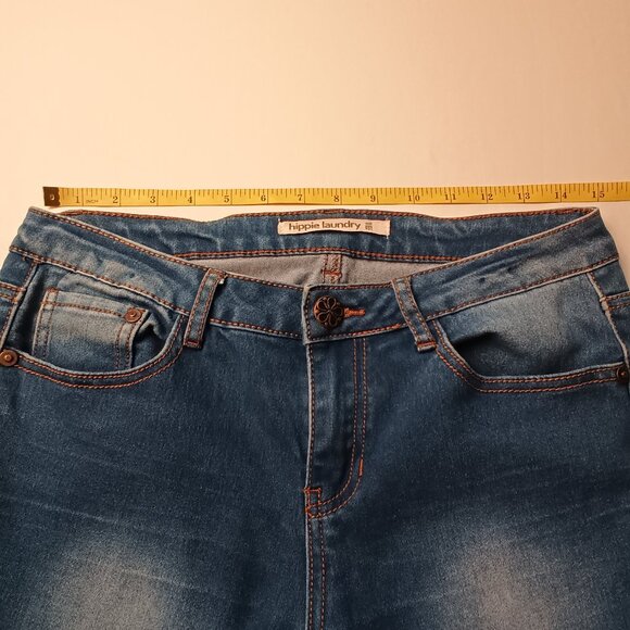 Hippie Laundry Jeans Size 29/8 Mid Rise Flare Leg Medium Wash - Picture 4 of 10